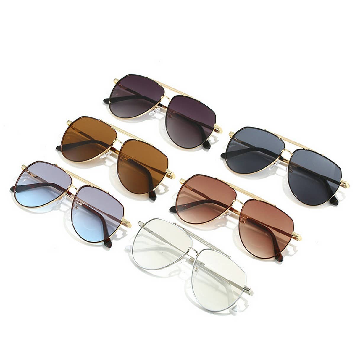 LARGE LENS AVIATOR SUNGLASSES UNISEX_CWASG0285