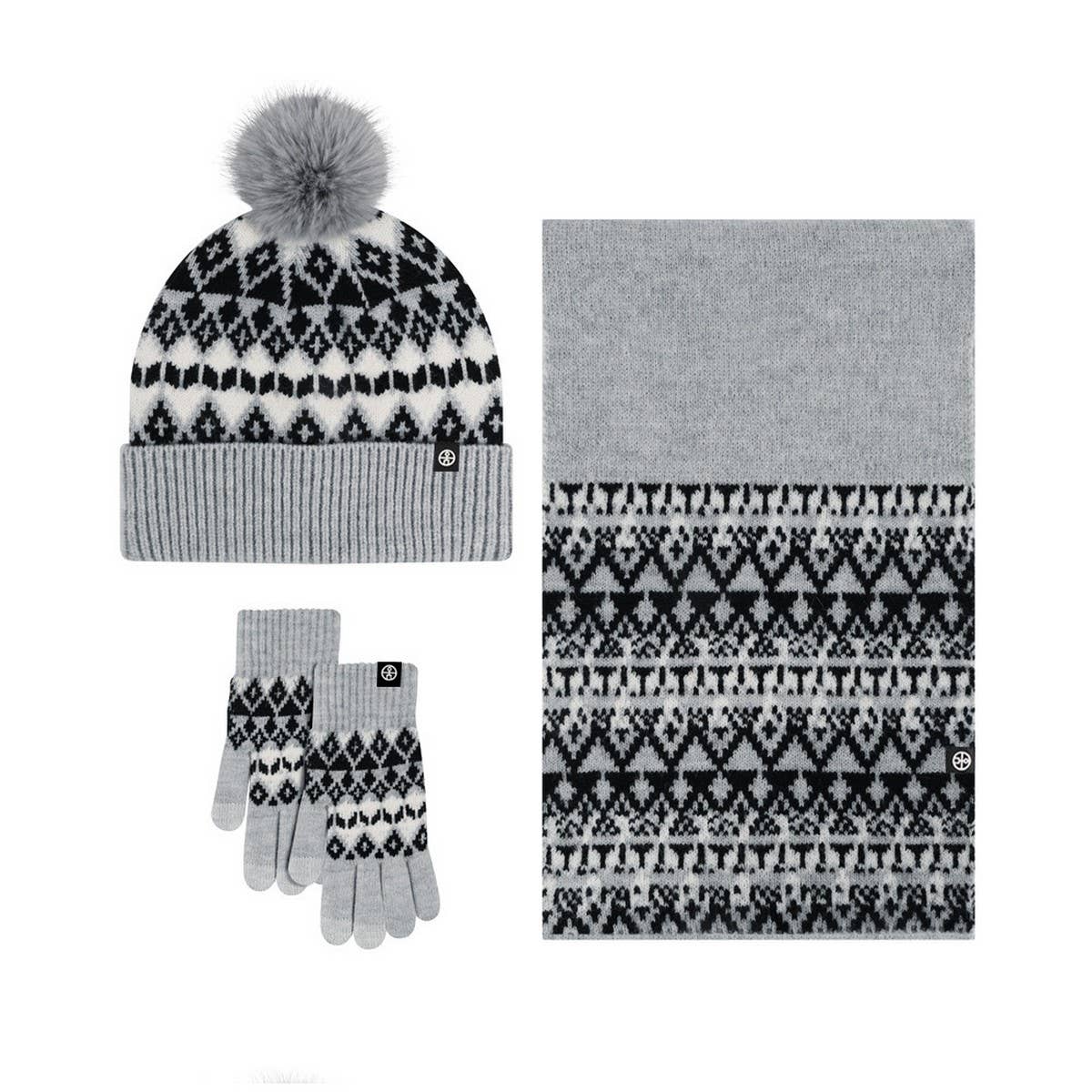 NEW KNITTED HAT SCARF AND GLOVES THREE PIECE SET_CWMM2777