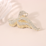 METAL BAMBOO BUTTERFLY HAIR CLAW CHIC BUN CLIP_CWAHA0500