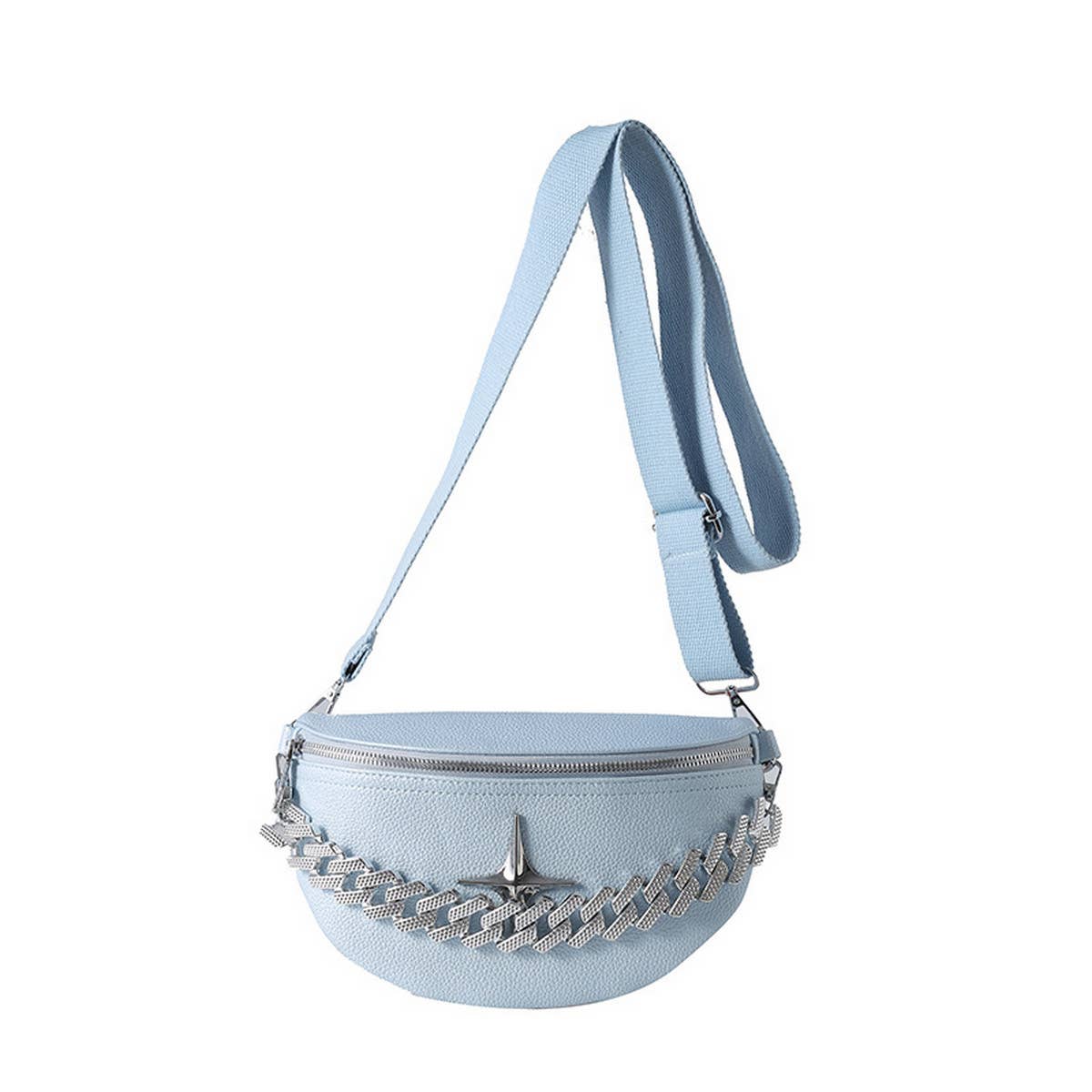 BELT BAG CROSSBODY BAG SUMMER WITH CHUNKY CHAIN_CWAB2067