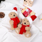 Cute Christmas Bear Plush Foam Figurine_Cwmm9995