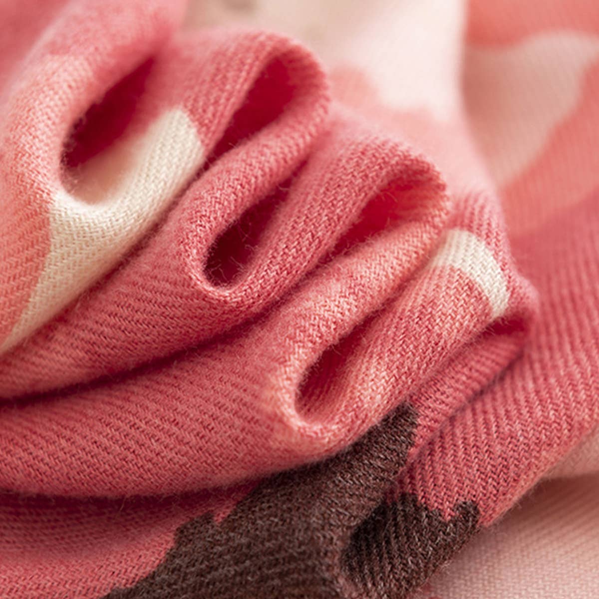 FLORAL PRINT FAUX CASHMERE SCARF FOR WOMEN_CWASC0436