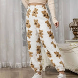 Thick Flannel Baggy Coral Fleece Pajama Pants