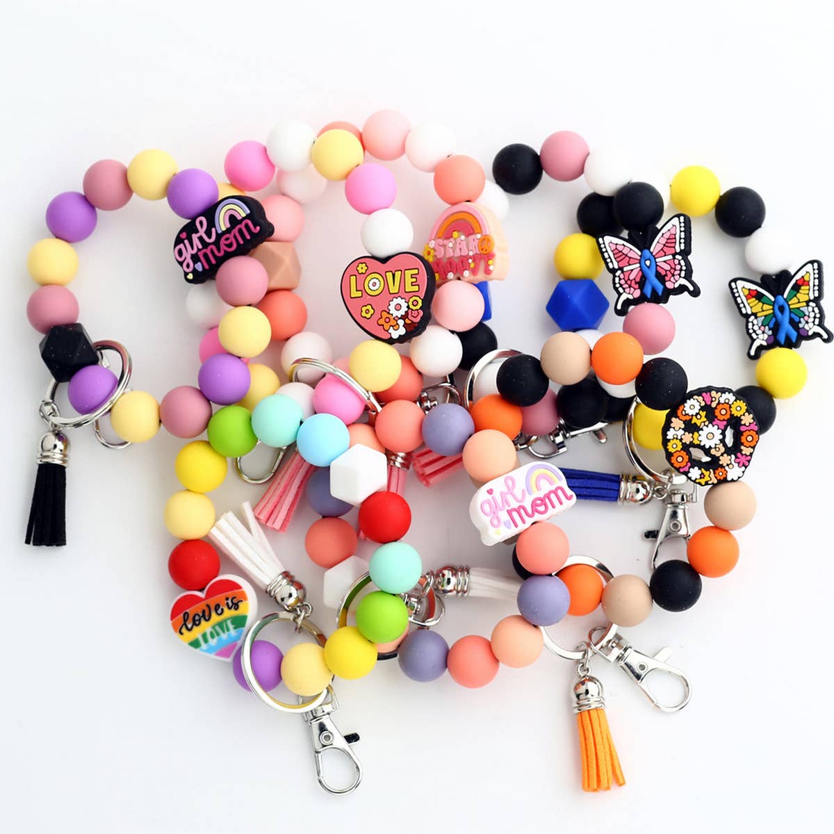 NEW ARRIVAL CARTOON ELK BUTTERFLY KEYCHAIN_CWMM1296