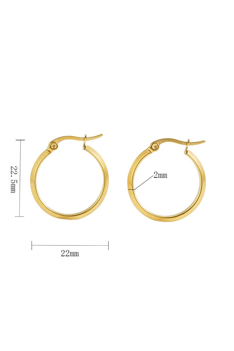18K Gold Plated Stainless Steel Earrings_Cwaje0388