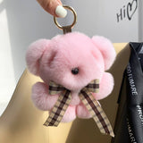 CUTE BEAR DOLL FUR BAG PENDANT CAR KEYCHAIN_CWMM2491