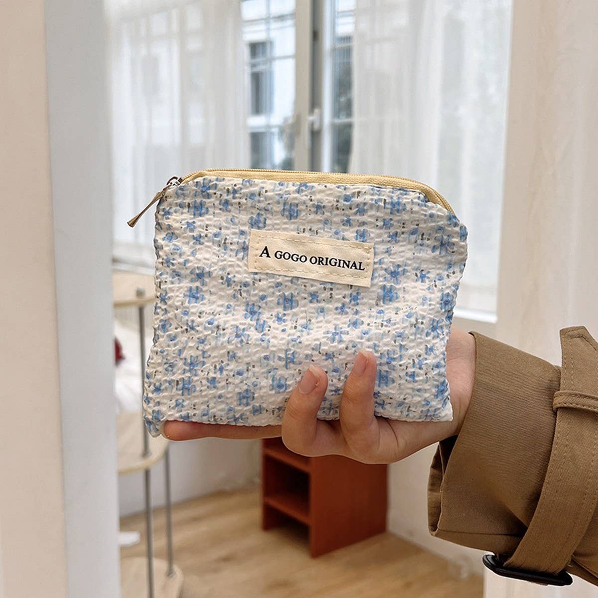 Floral Mini Wallet Lipstick Cushion Card Holder_Cuab00663