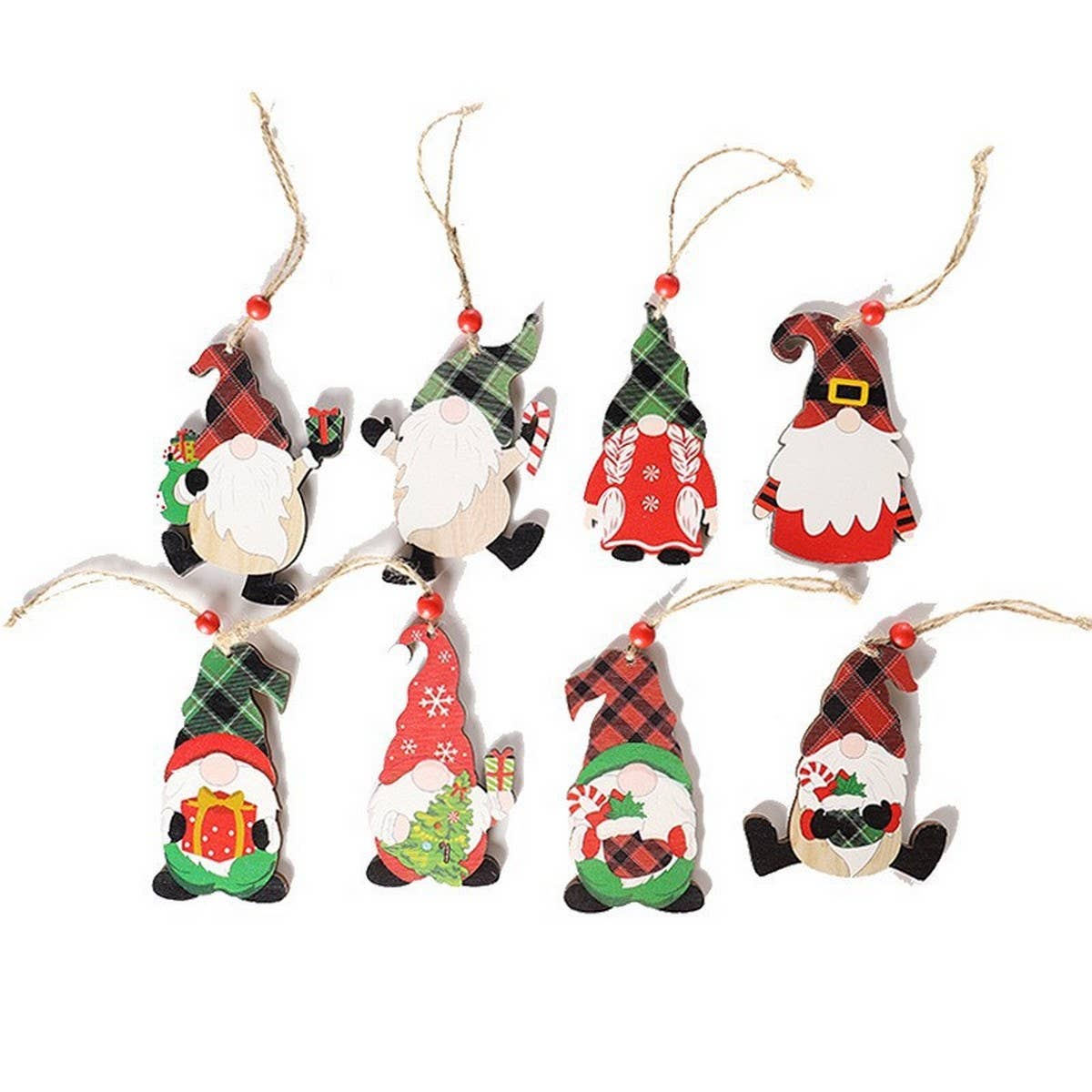 CHRISTMAS DECORATIONS PAINTED WOODEN PENDANTS_CWMM2650