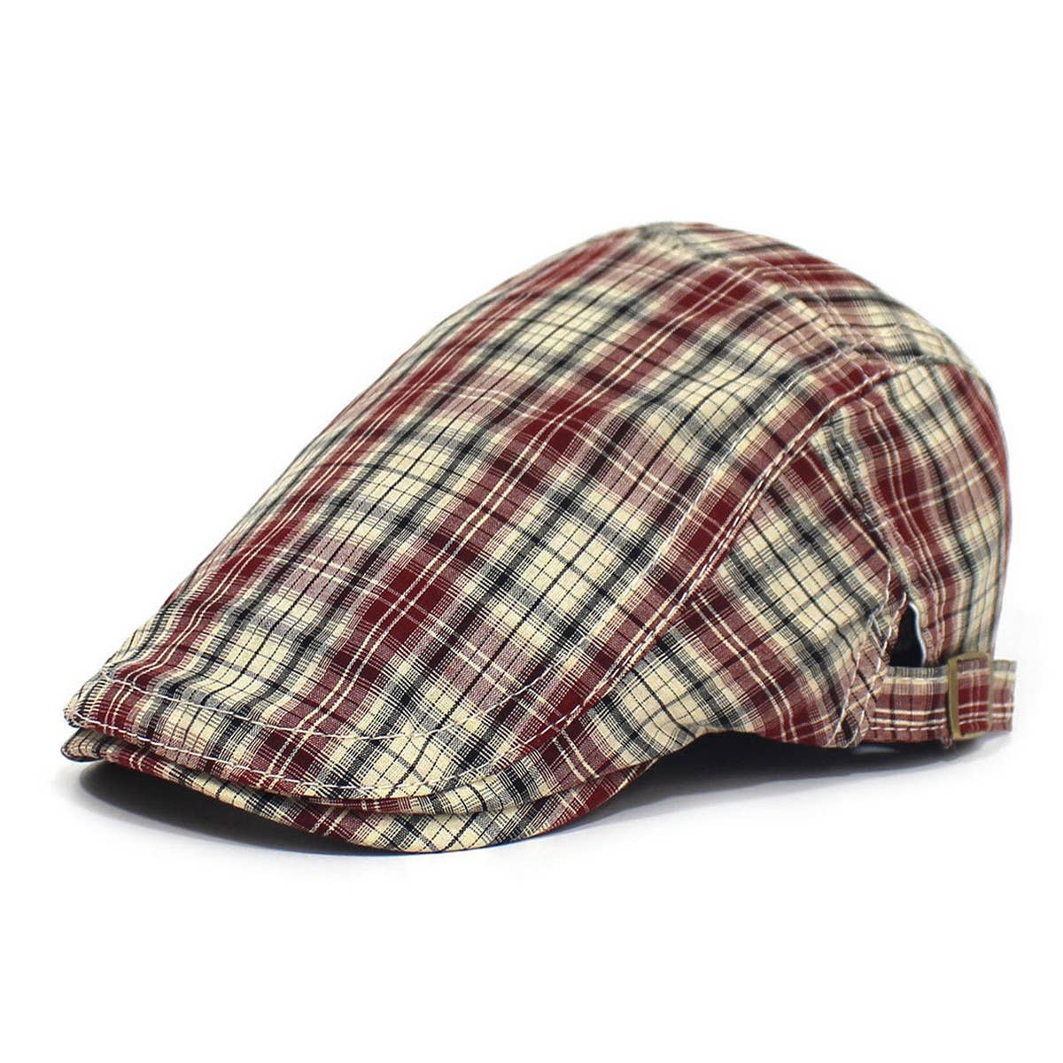 2024 NEW RETRO PLAID CASUAL BERET_CWAB2925