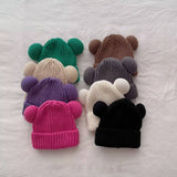 CUTE EARS CHILDRENS FASHIONABLE WARM KNITTED HAT_CWAH2932