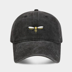 BEE EMBROIDERY BASEBALL CAP OUTDOOR SUN HAT CWAH2020