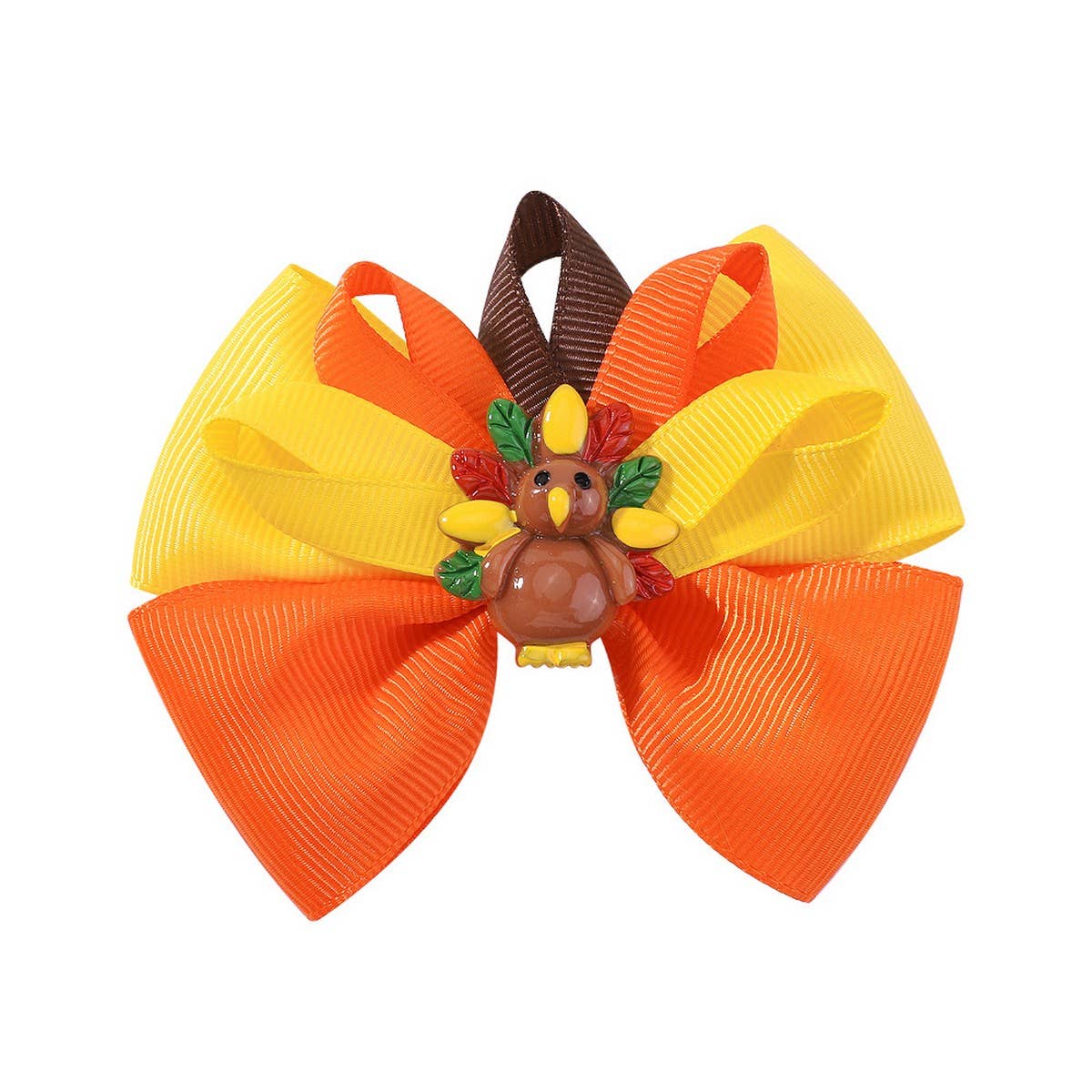 Turkey Bow Hair Clip For Kids Party Style