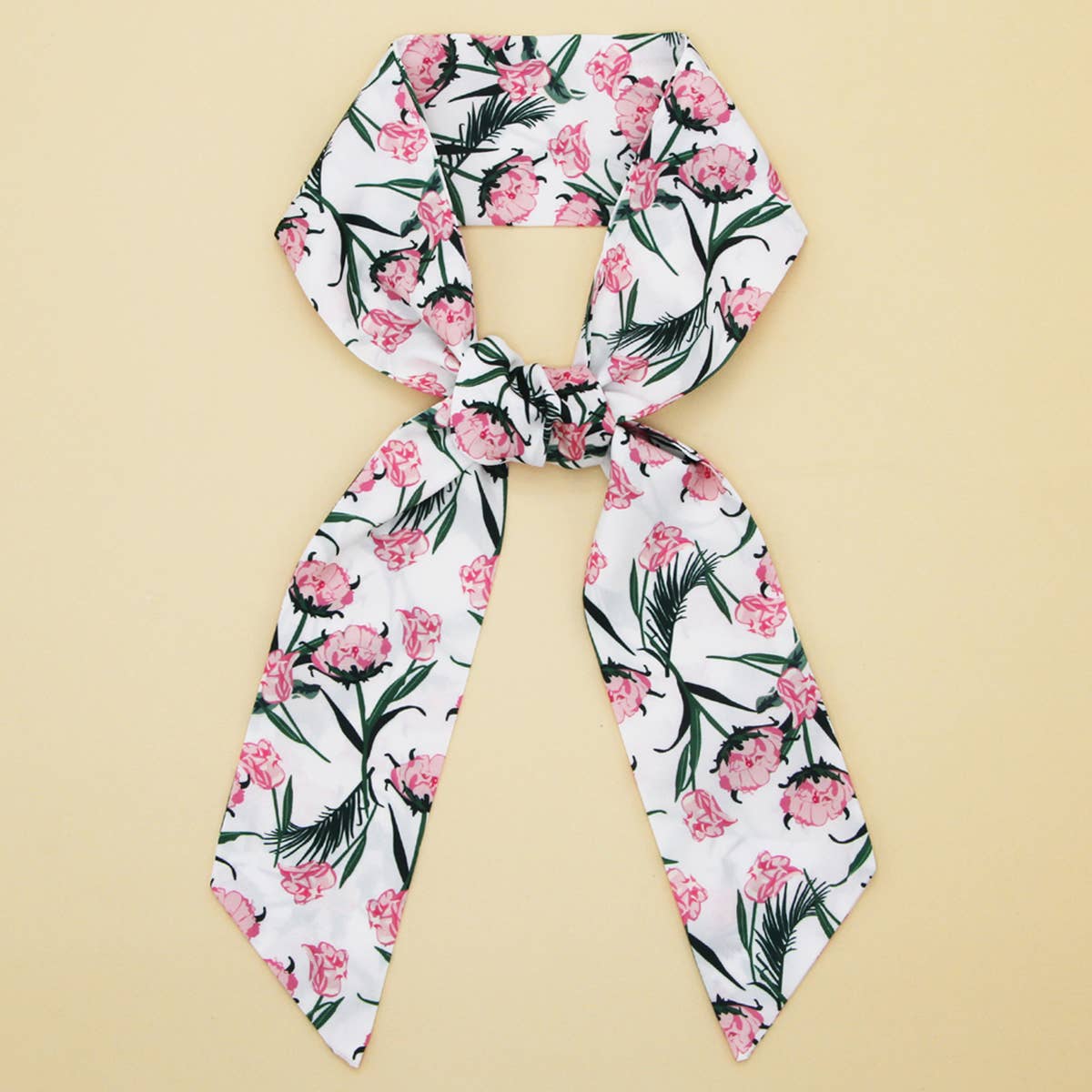 SKINNY SILK FEEL SCARF HAIR BAG GIFT RIBBON_CWASC0082