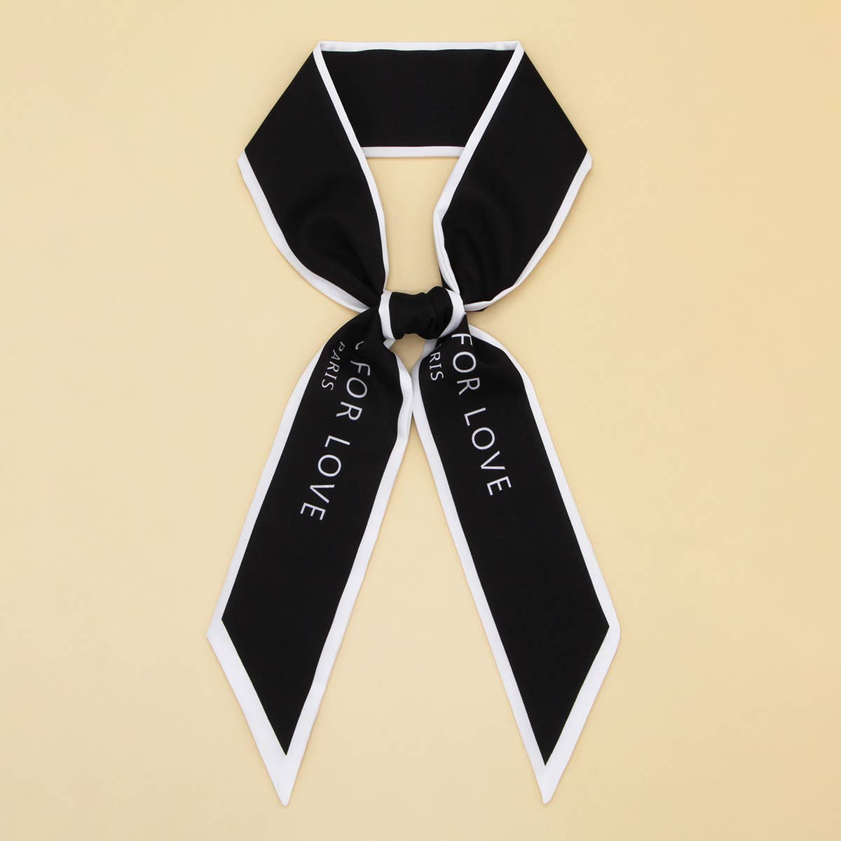 ELEGANT FLORAL SCARF HAIR RIBBON BAG ACCESSORY_CWASC0073