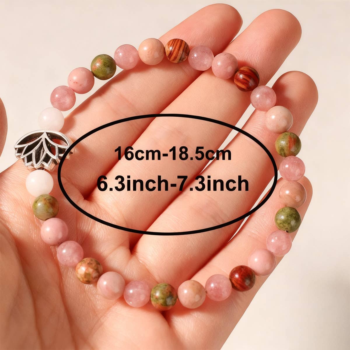 Rose Rutilated Quartz Pink Crystal Bracelet_Cwmm11254