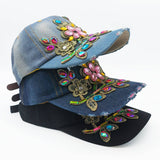Women'S Patch Baseball Cap Rhinestone Sun Hat_Cwah1000