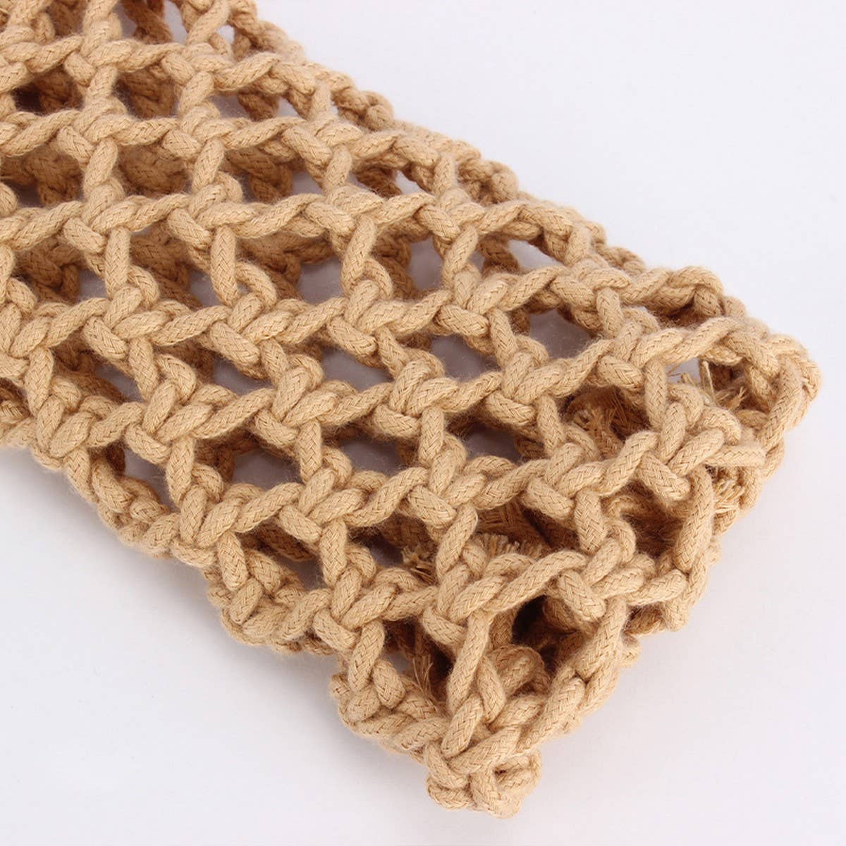 FASHIONABLE AND VERSATILE COTTON ROPE WOVEN BAG_CWAB4689