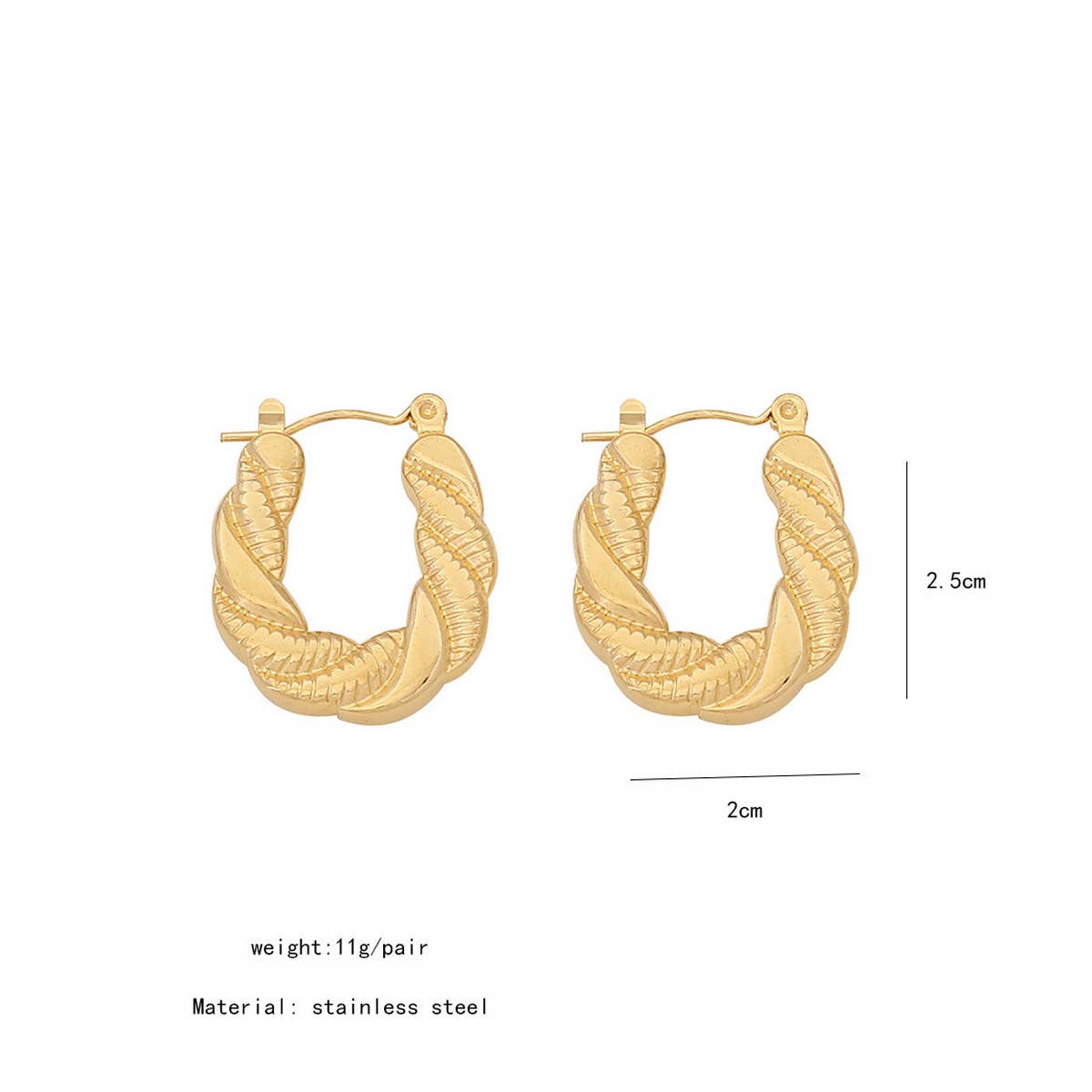 GEOMETRIC PERSONALITY IRREGULAR EARRINGS_CWAHA0876