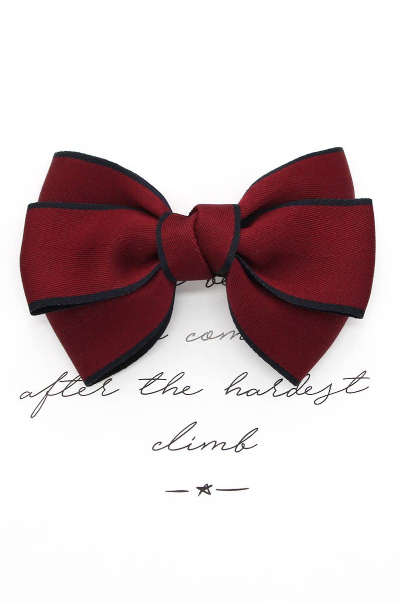 BOW DECOR FRENCH BUTTERFLY HAIR CLIP_CWAHA0163