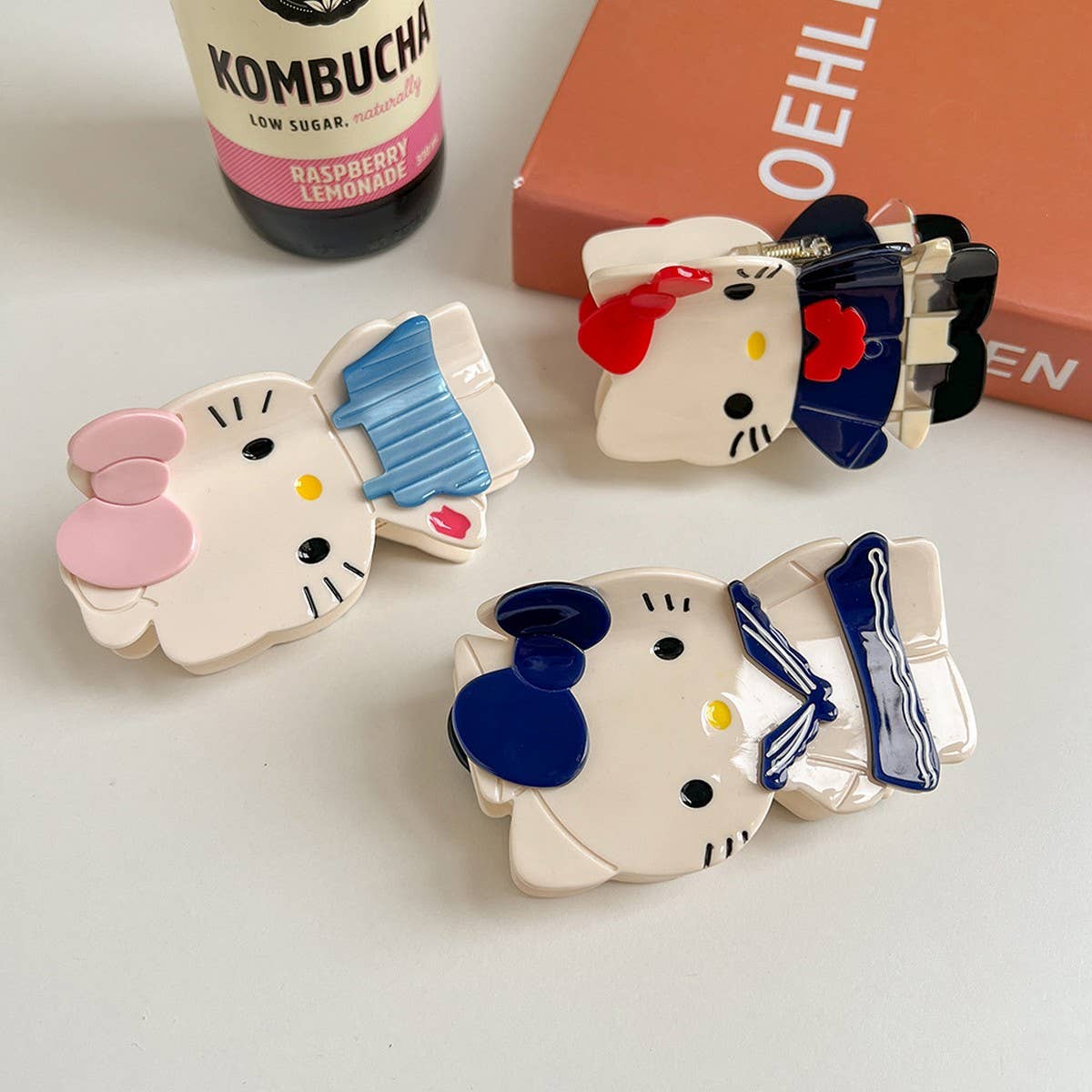 CUTE CAT HAIR CLAW ACETATE CARTOON ANIMAL CLIP_CWAHA5710