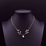 Womens Natural Freshwater Pearl Necklace