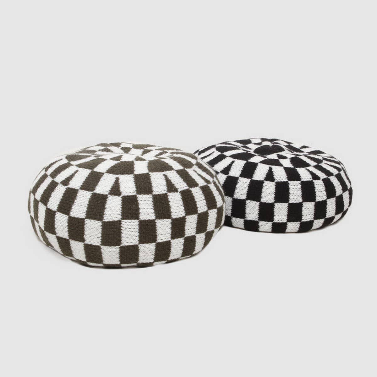 AUTUMN AND WINTER FASHION CHECKERBOARD BERET_CWAH1947