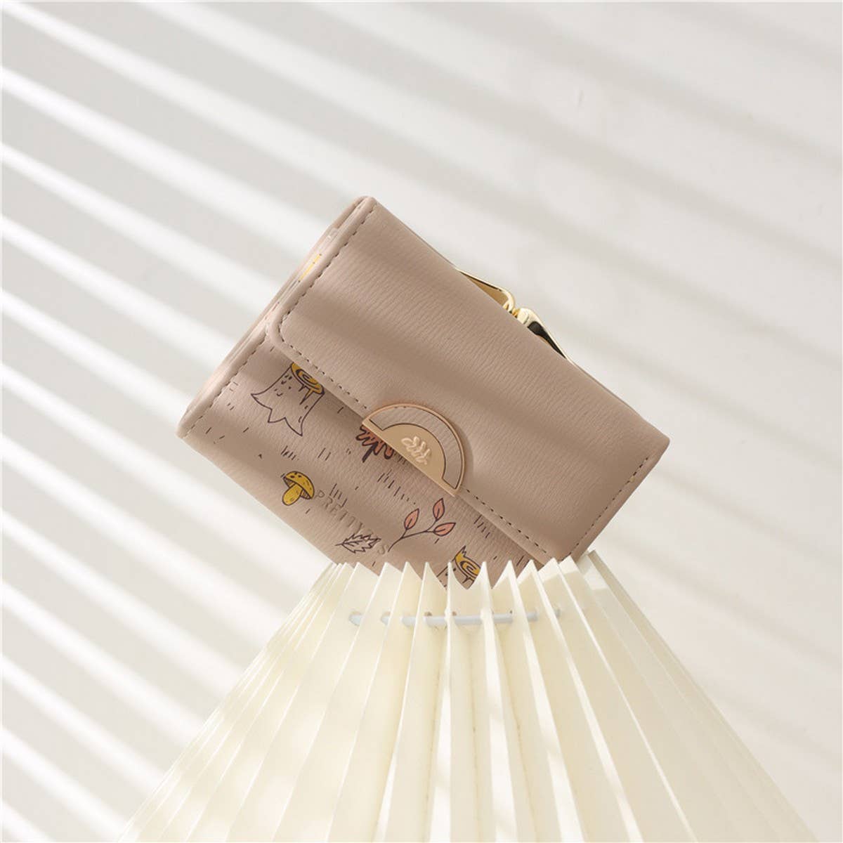 Spring Print 3-Fold Coin Clip Mini Wallet_Cwab06262