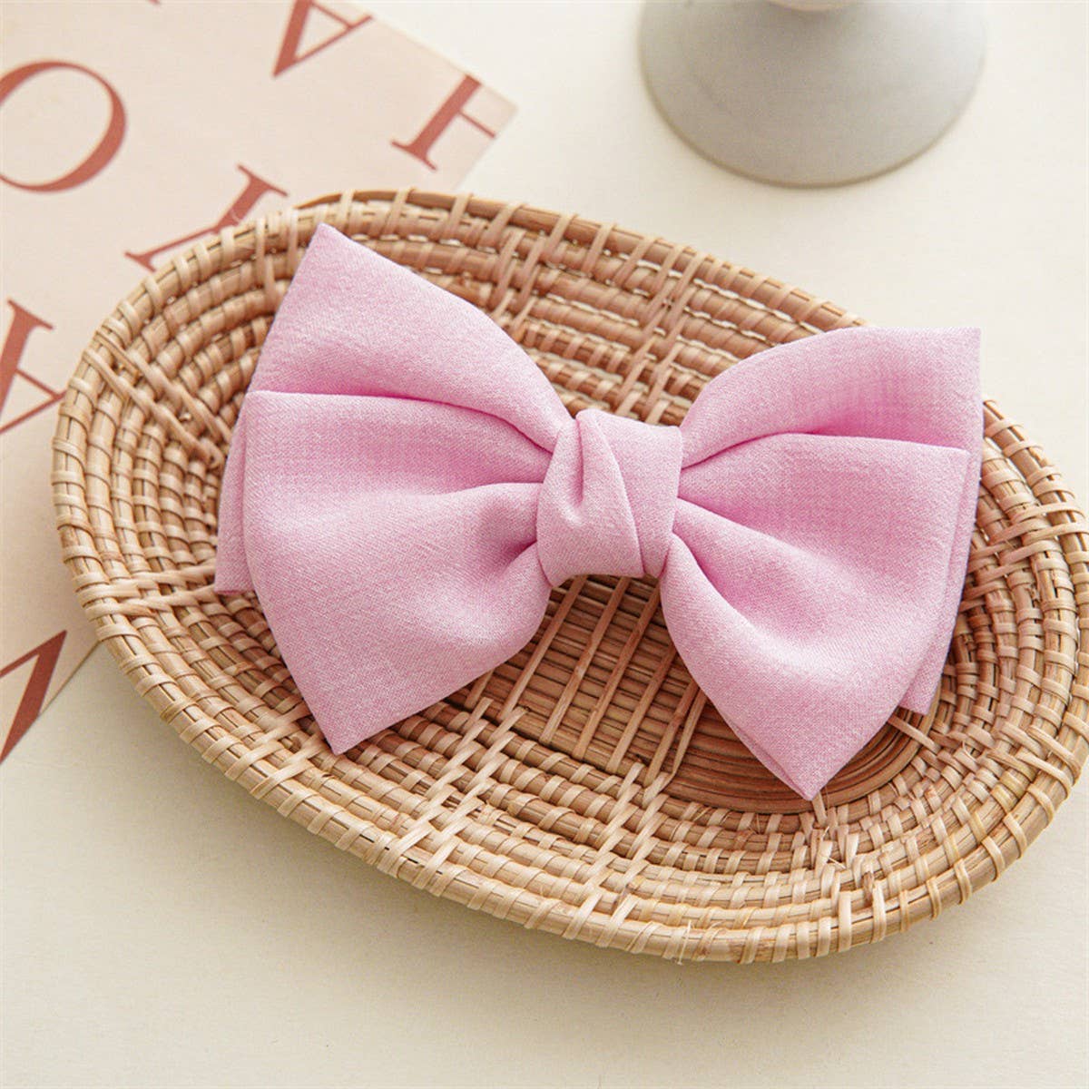 Women Knotted Bow Hair Clip_Cwaha0836