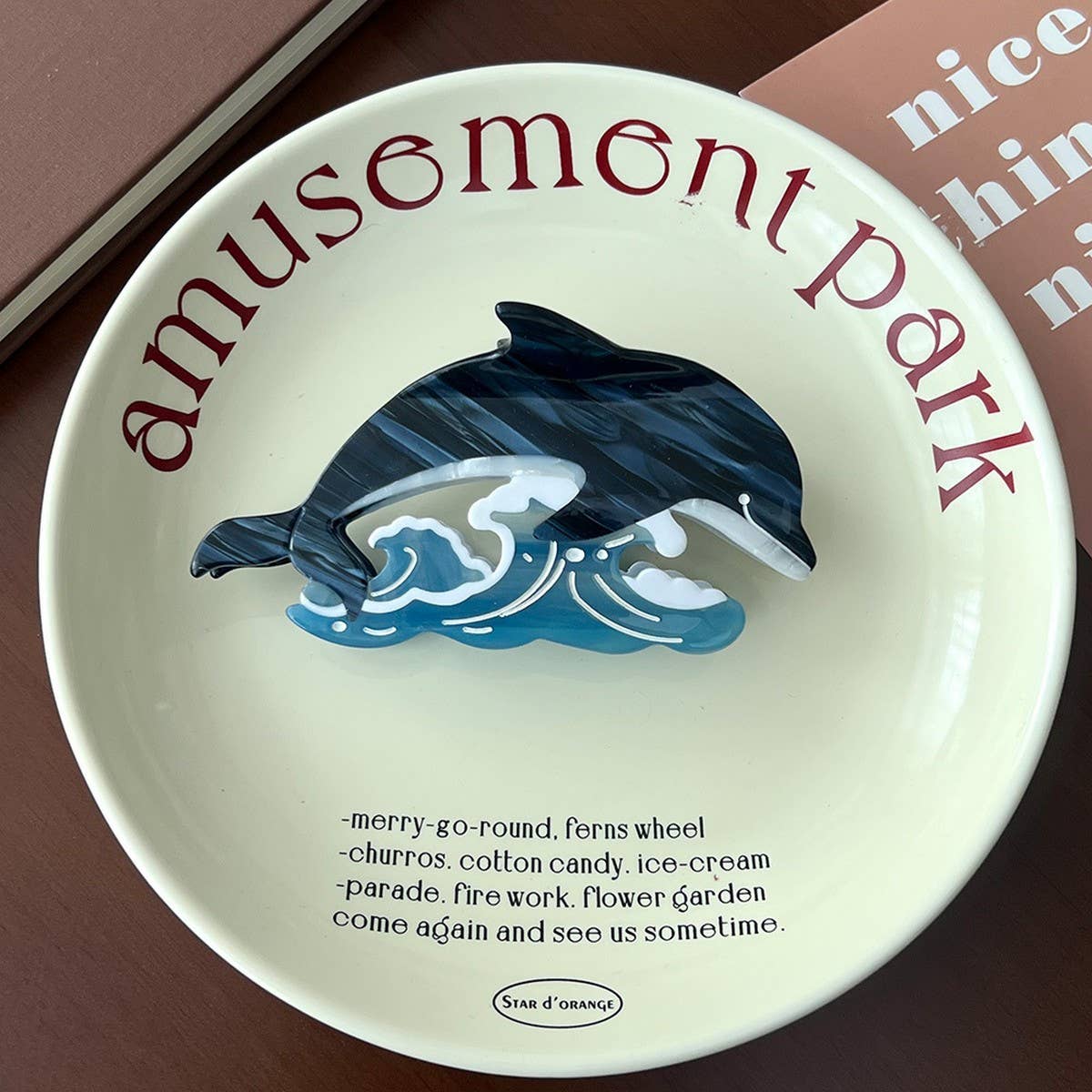 OCEAN SERIES HAIR CLAW DOLPHIN SHARK SEAL CLIP_CWAHA5759