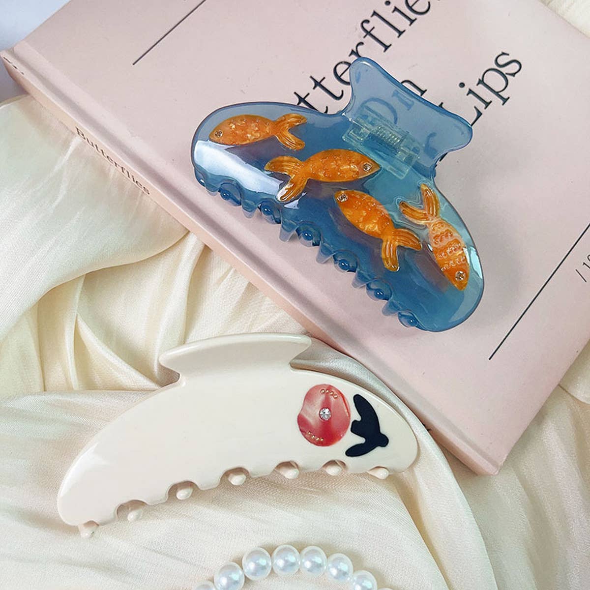 HIGH QUALITY ROSE FLOWER SPLICING HAIR CLIP_CWAHA1345