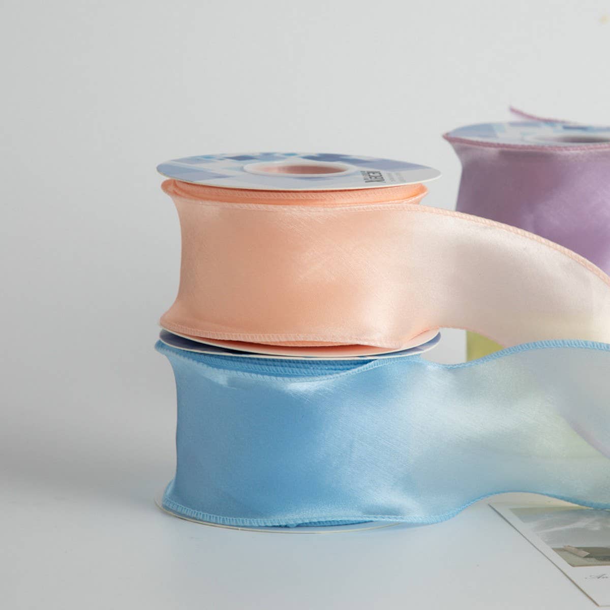 COLORFUL PEARLESCENT EDGE YARN DIY RIBBON_CWMM5761