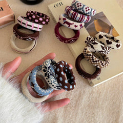 Polka Dot Bow Shell Hair Claw Elegant Clip_Cwaha07888