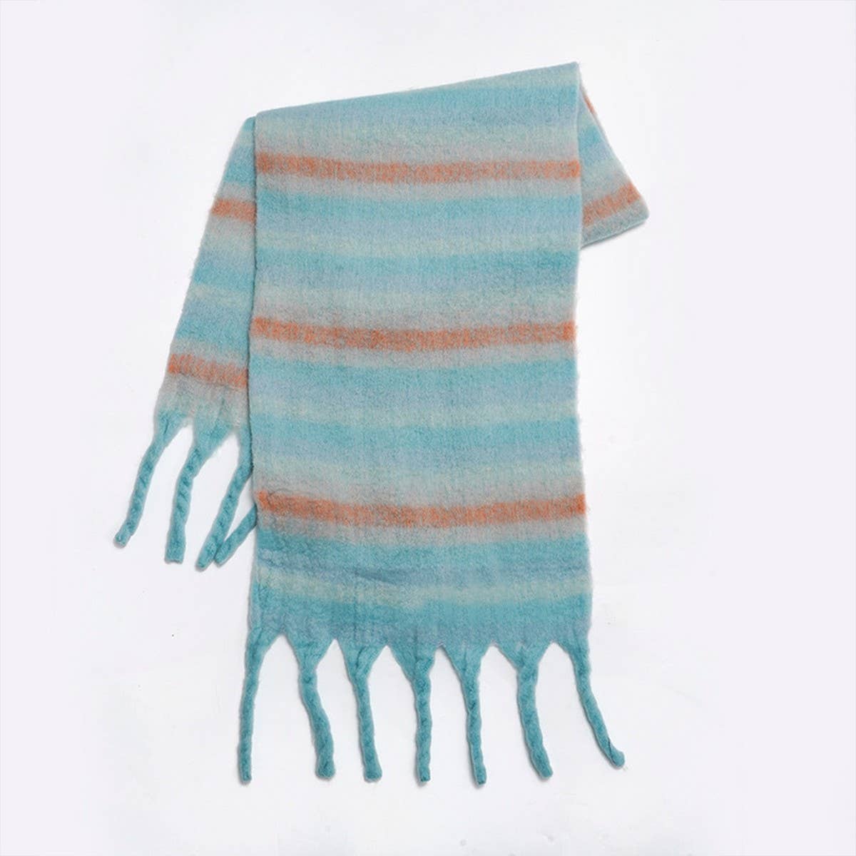 PURPLE STRIPE SCARF SOFT WARM WRAP FOR STUDENTS_CWASC2374