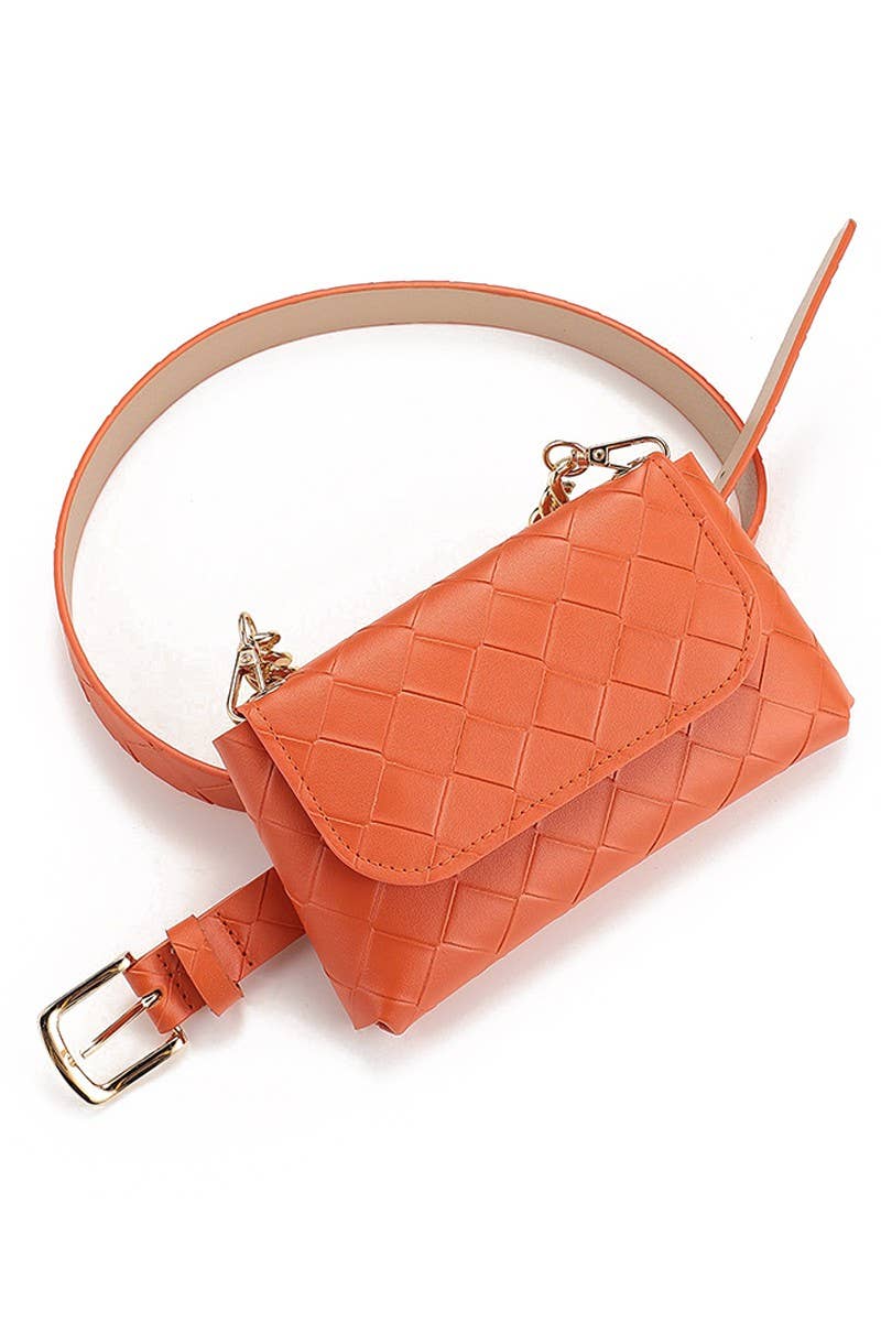 Plaid Waist Bag Decked Casual Belt_Cwab417