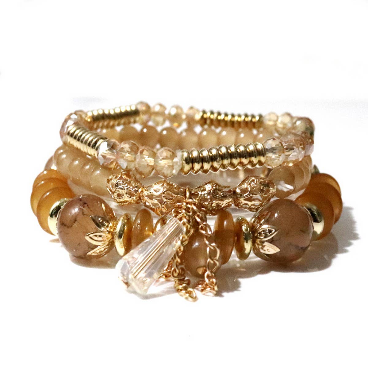 BOHEMIAN MULTI LAYERED CRYSTAL FASHION BRACELET_CWASC0699