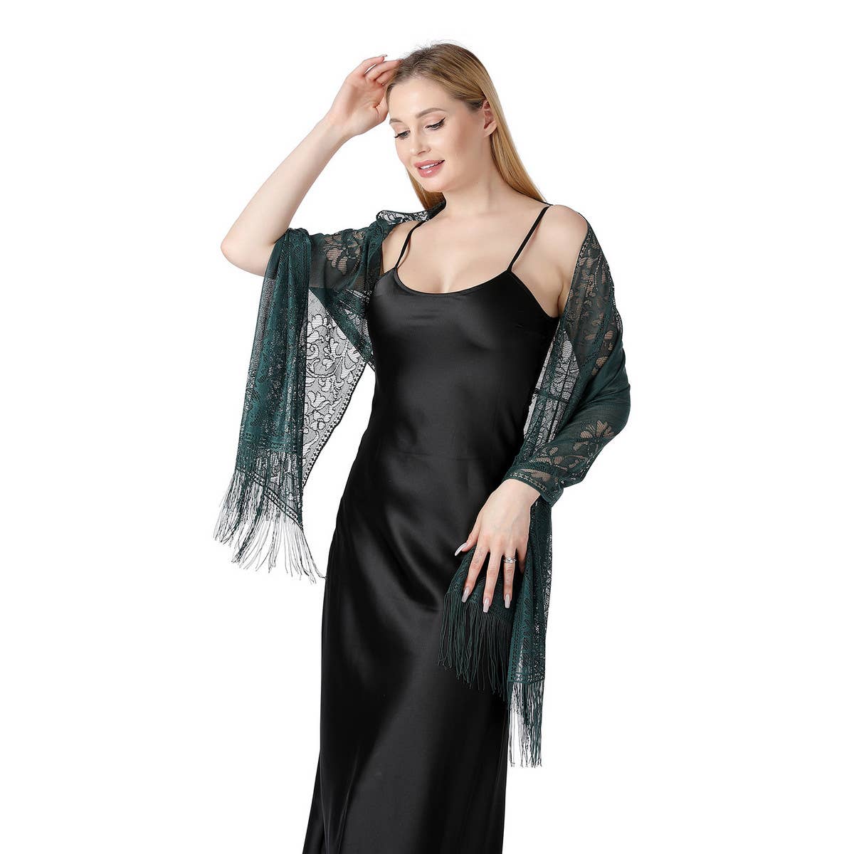 FASHIONABLE EVENING HOLLOW LACE SHAWL_CWASC1072