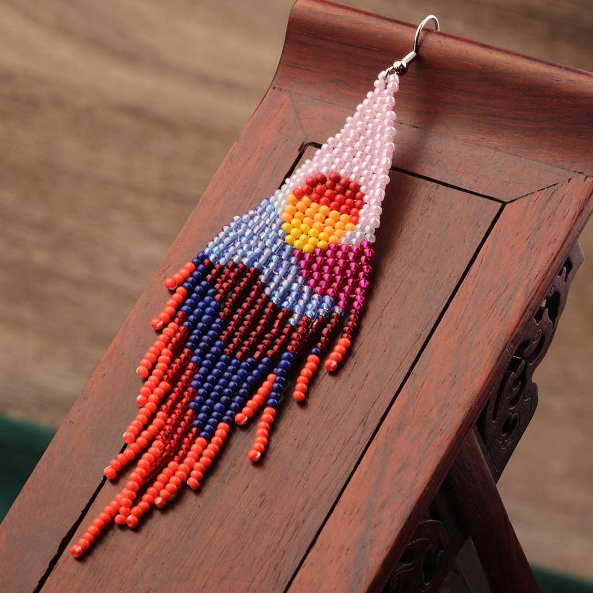 FASHIONABLE BOHEMIAN HAND WOVEN TASSEL EARRINGS_CWAJE4000