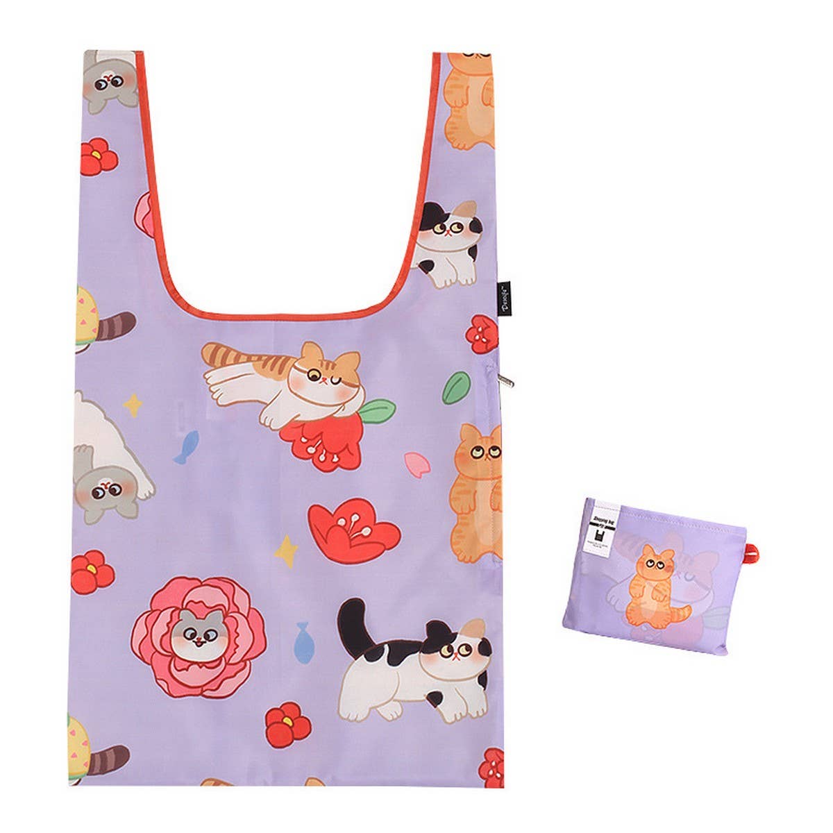 FOLDING DOUBLE SHOPPING BAG LARGE HANDBAG_CWAB1818