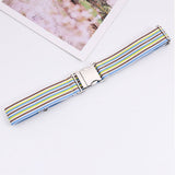 ALLOY BUCKLE ADJUSTABLE ELASTIC BRAIDED BELT_CWABE0676