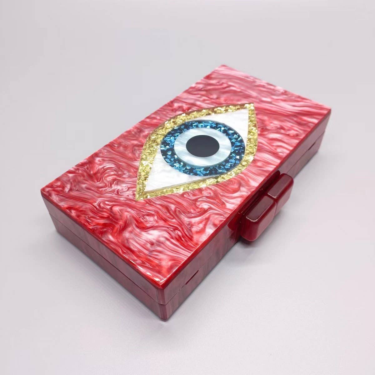 New Acrylic Eye Clutch Wedding Evening Chain Bag_Cwab5898