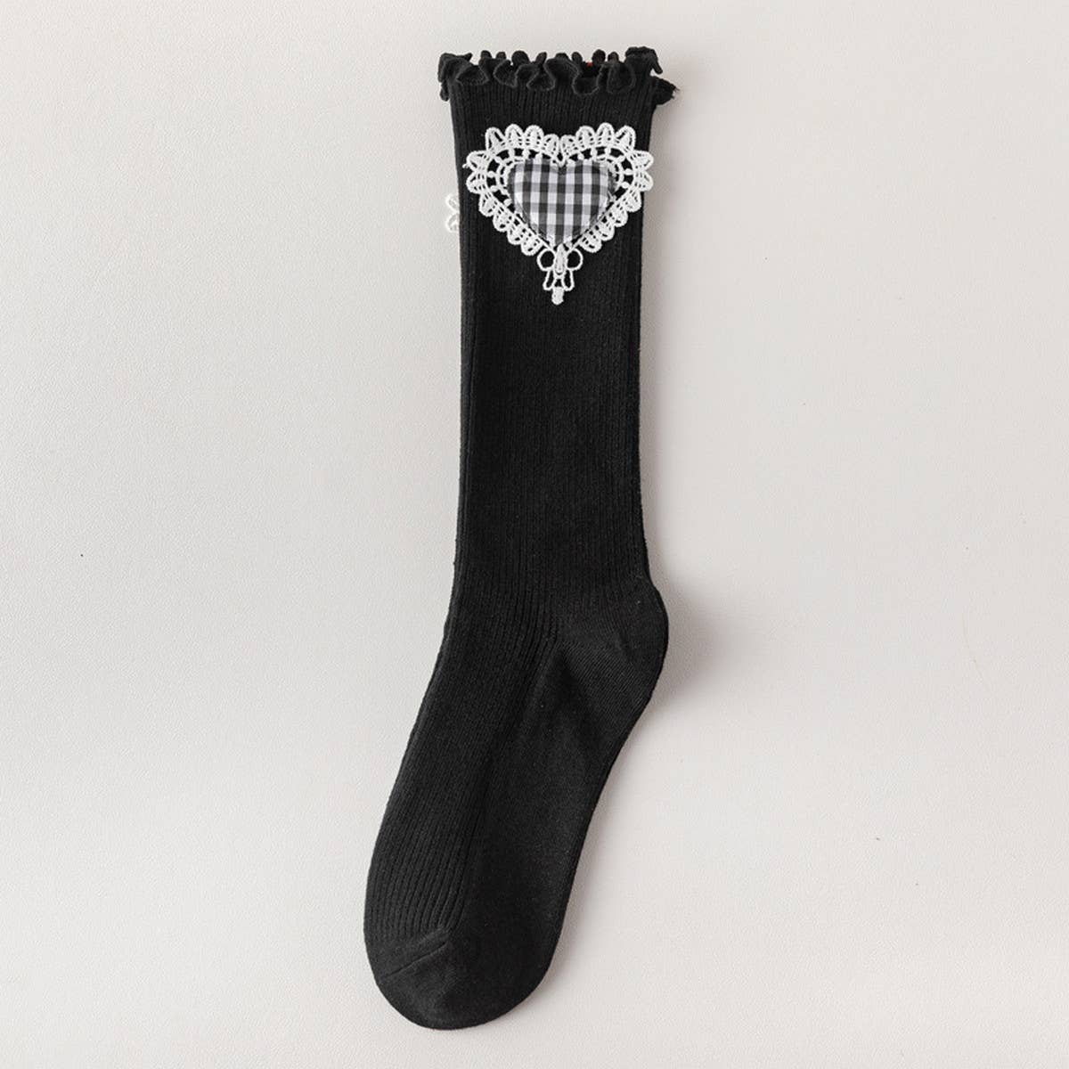 CUTE NEW WINTER WOOD EAR HEART SHAPED SOCKS_CWMS0655