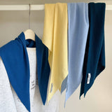 100% Wool Triangle Scarf Warm Knit Shawl_Cwov00262