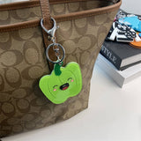 CUTE GREEN PEPPER MAKEUP MIRROR KEYCHAIN ACRYLIC_CWMM6381