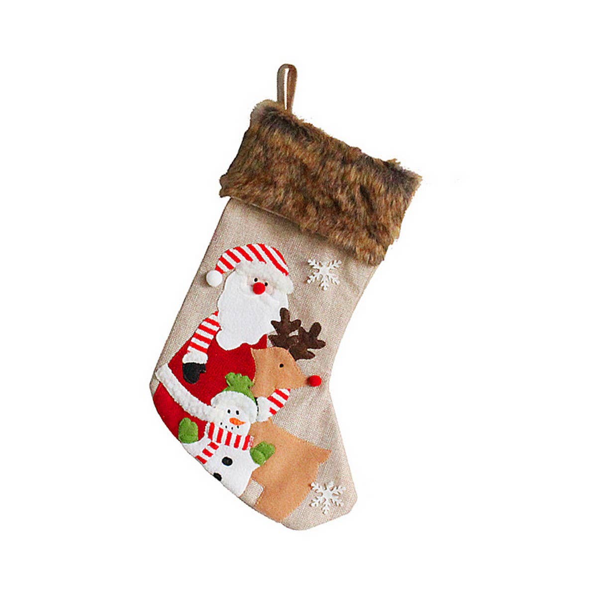 PLUSH EMBROIDERED CHRISTMAS STOCKING CANDY BAG_CWMS1449