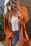Cwocal00561_Solid Color Casual Loose Knitted Cardigan Coats