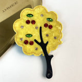 FASHIONABLE RHINESTONE HANDLE MIRROR TREE DESIGN_CWMM6388