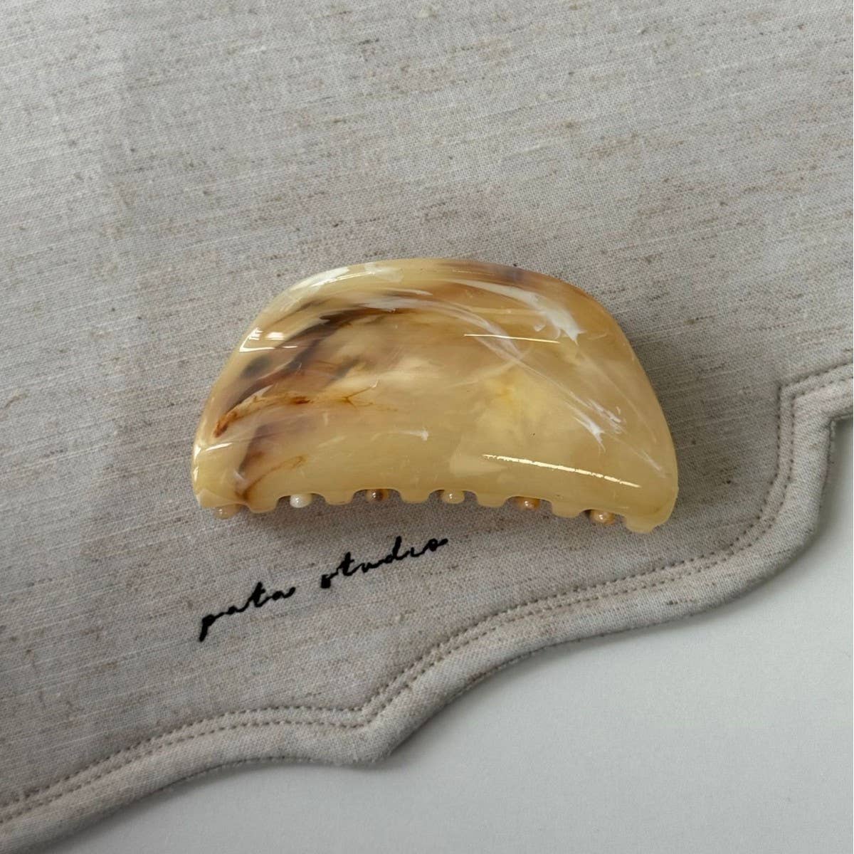Brown Marble Starfish Claw Clip Trendy Hair Clip_Cwaha08256