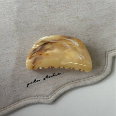 Brown Marble Starfish Claw Clip Trendy Hair Clip_Cwaha08256