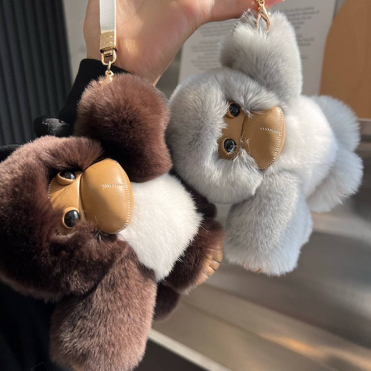 NEW CUTE PRUSSIAN MONKEY CAR KEYCHAIN PENDANT_CWMM2489