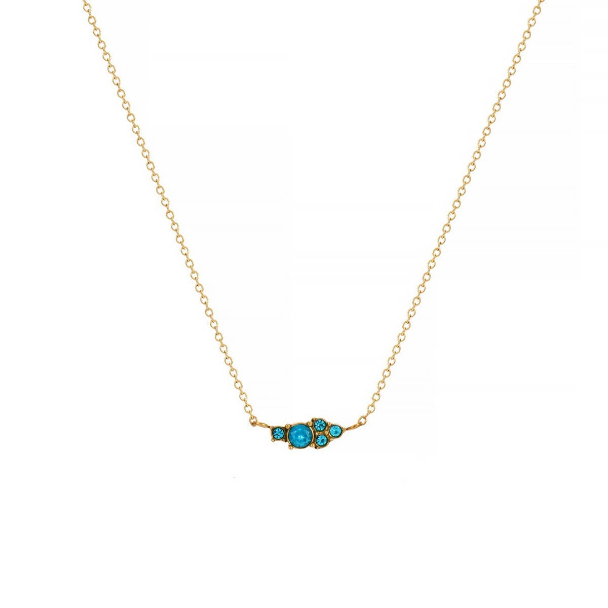 CLASSIC SIMPLE COLORFUL BIRTHSTONE NECKLACE_CWMM5669